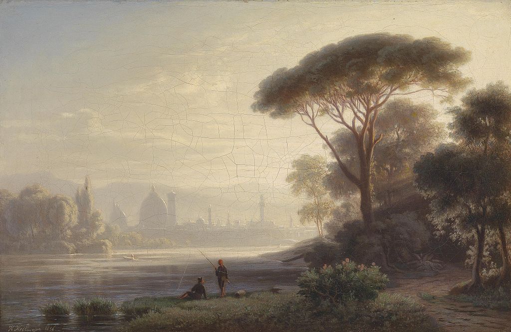 Karl Heilmayer (1829-1908) - A Morning In Florence (1856)