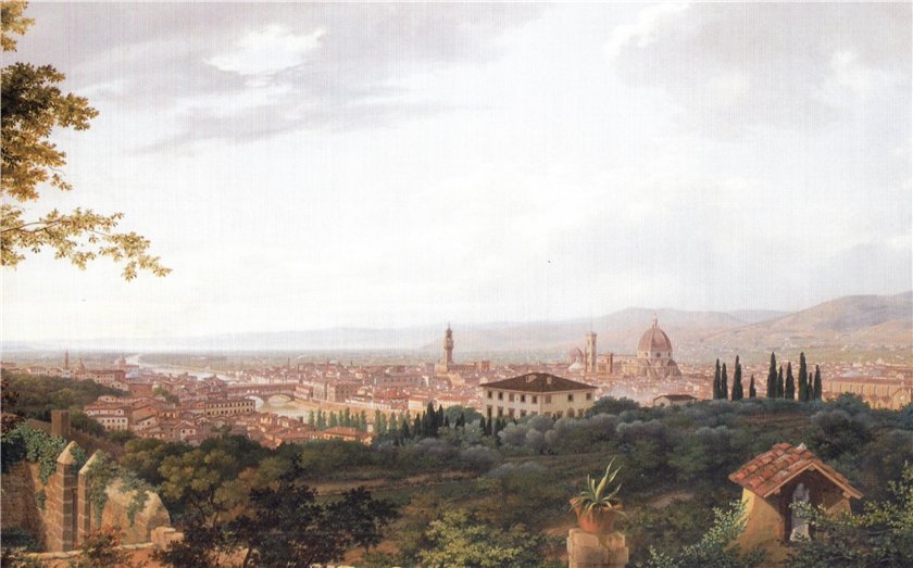 Luigi Garibbo (1782-1869) - View Of Florence From Monte Alle Croci (1834)