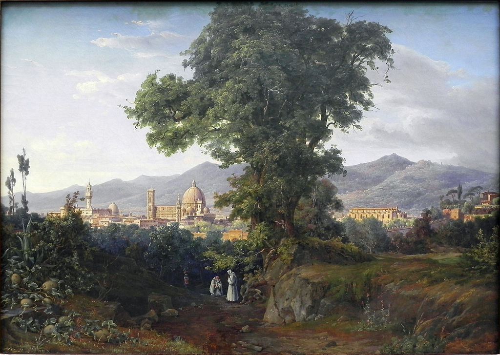 August Ahlborn (1796-1857) - View Of Florence (1832)