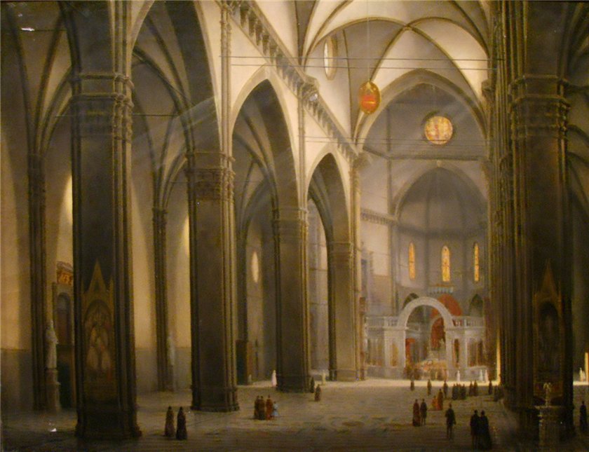 Fabio Borbottoni (1820-1902) - Florence Cathedral Interior (1902)