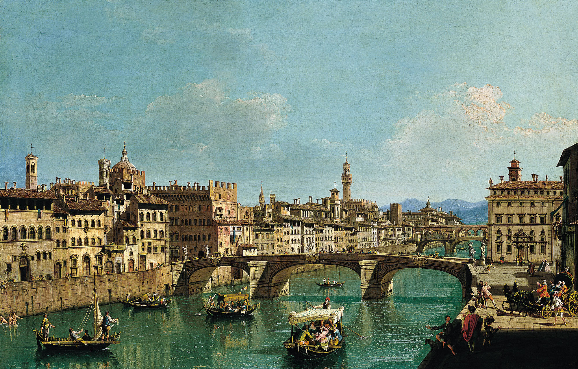 Giuseppe Zocchi (1711-1767) - The Arno River (1744)